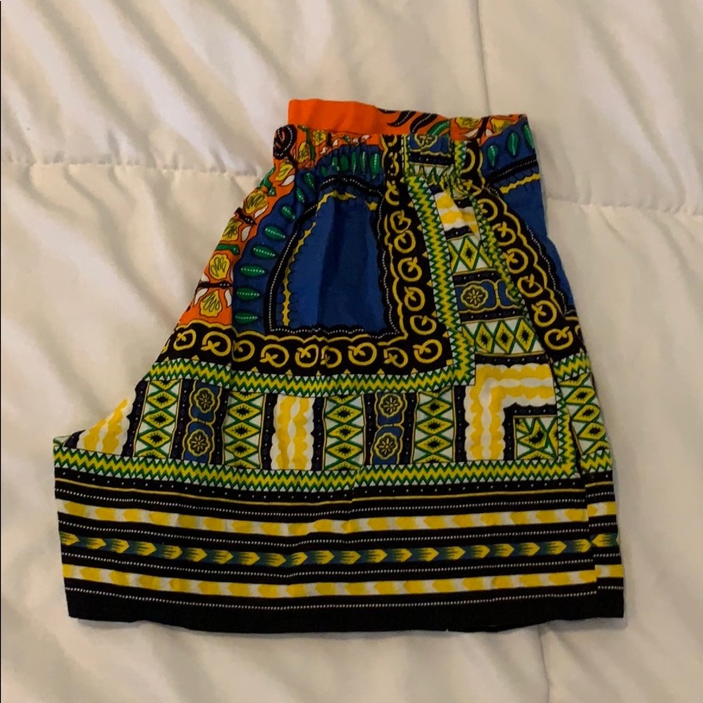 African print shorts from Ghana, juniors size 3